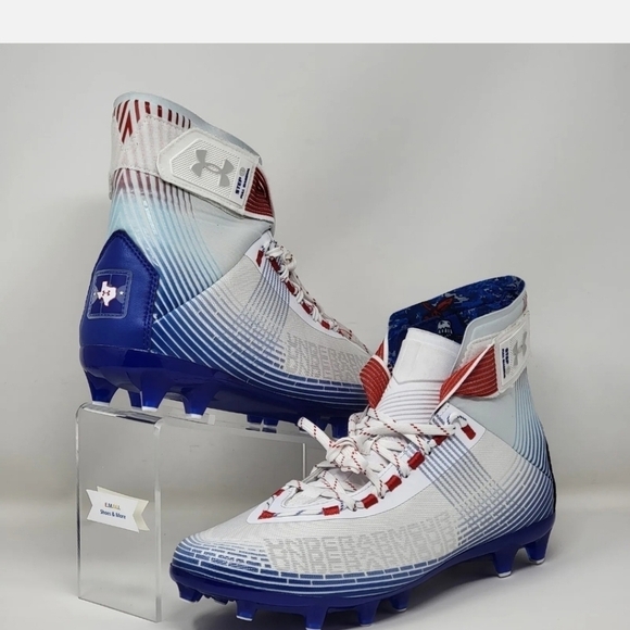 Under Armour Men's Highlight MC TX LE Football Cleats 3025854 100 Size Multi - Picture 4 of 9